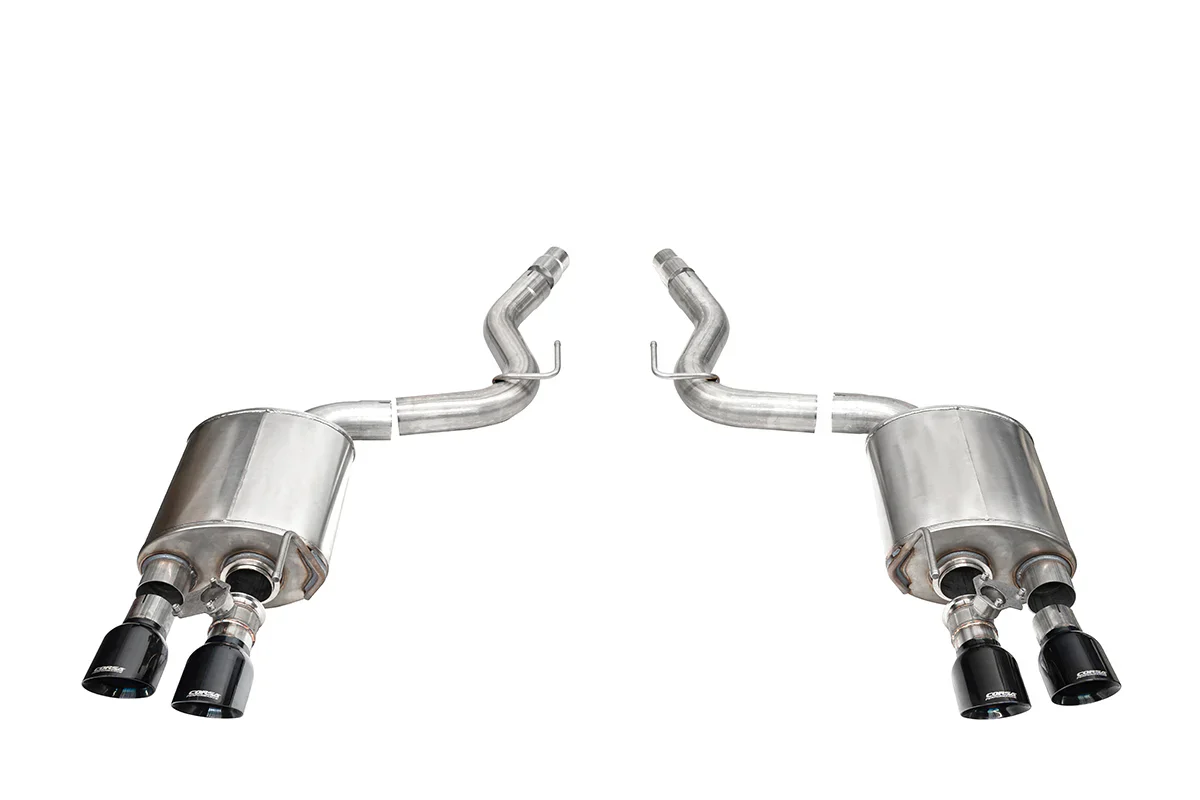 Sport Axle-Back Exhaust Chrome/Black Tips for Mustang Dark Horse 2024+ | #21267/#21268 | Corsa Performance - Image 7