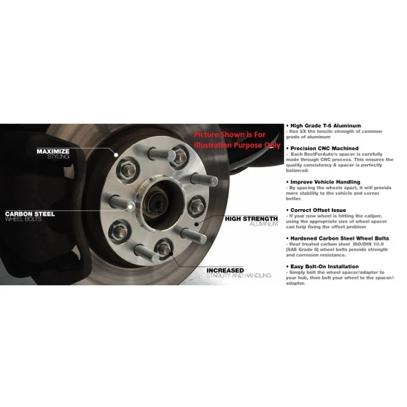 Hubcentric Wheel Spacers 20mm (Pair) for Mustang 2015-23 | #5450-5450H-AA705-14 | Coyote Accessories - Image 4