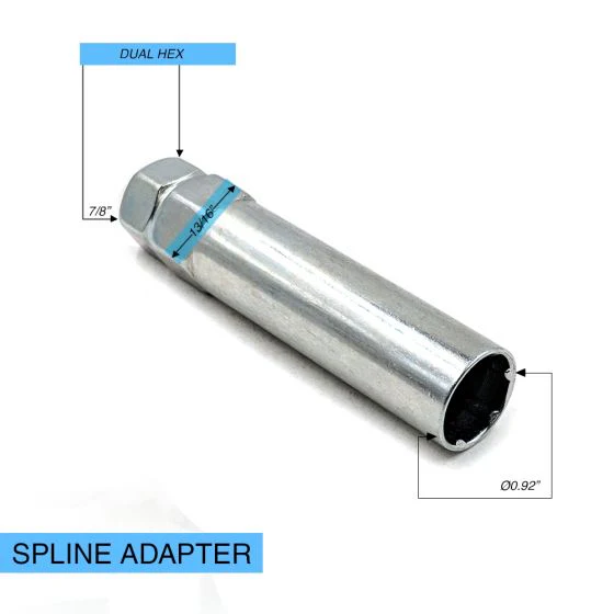 Chrome 1.5" Spline Wheel Nut Kit for Mustang 2015-23 | #63K548S | Coyote Accessories - Image 4