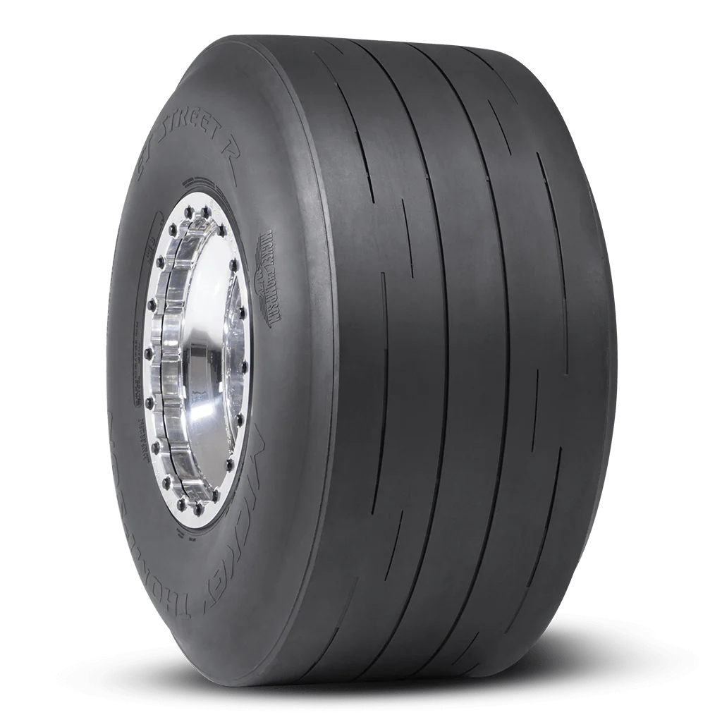 Drag Racing Rear Wheel & Tyre Package Weld Ventura Beadlock S904 17x114.3 Black with 'Mickey Thomson ET Street R' Tires (pair) - Image 5