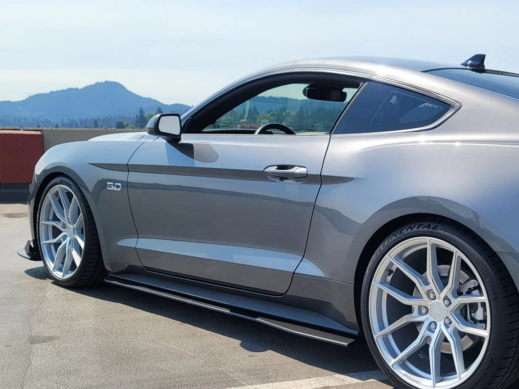 Side Rocker Splitters (Black) for Mustang 2015-23 | #JR3B-6510129-AB | Drake Muscle Cars - Image 7