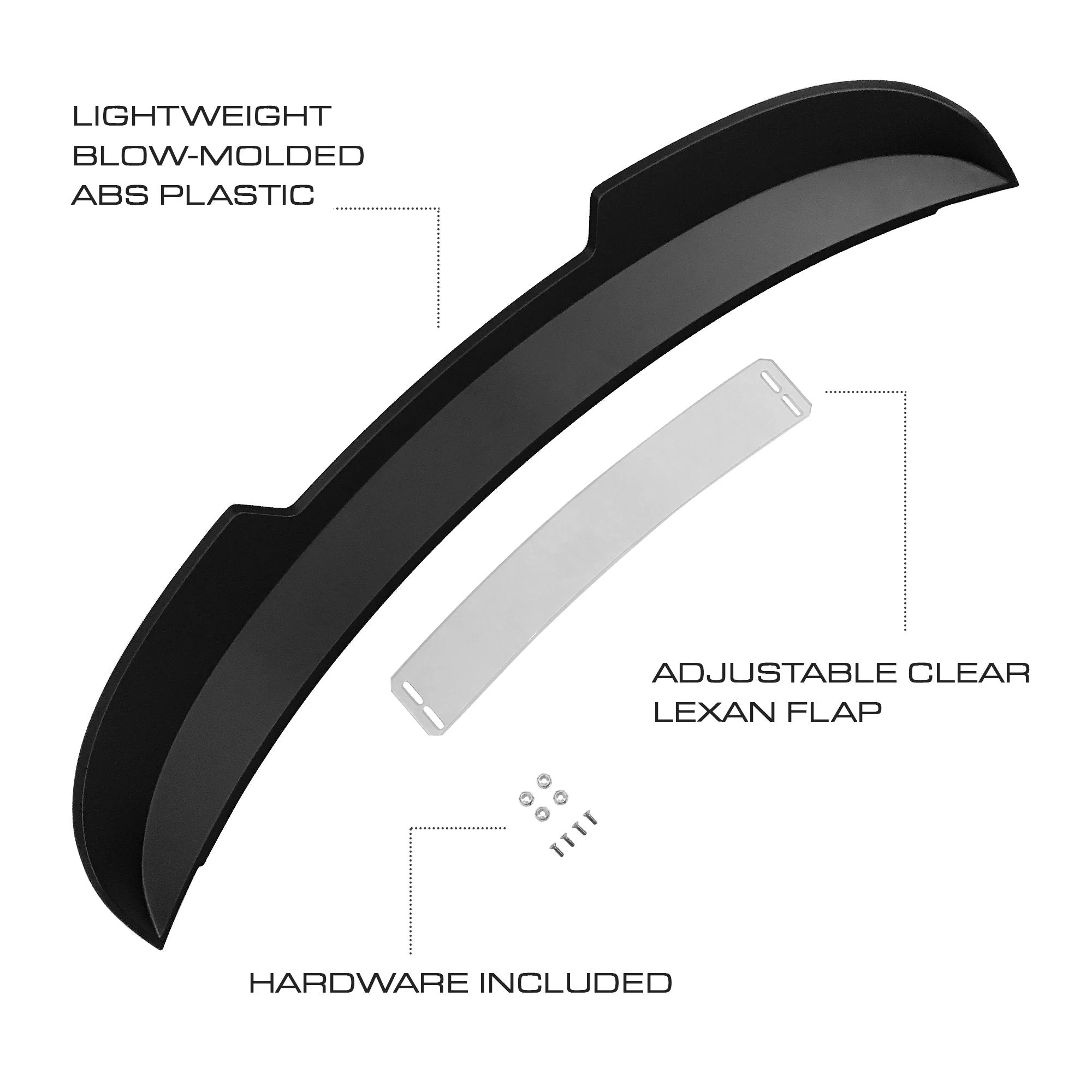 Wicker Bill Spoiler (Satin Black) for Mustang 2015-23 | #JR3B-6344210-A | Drake Muscle Cars - Image 7