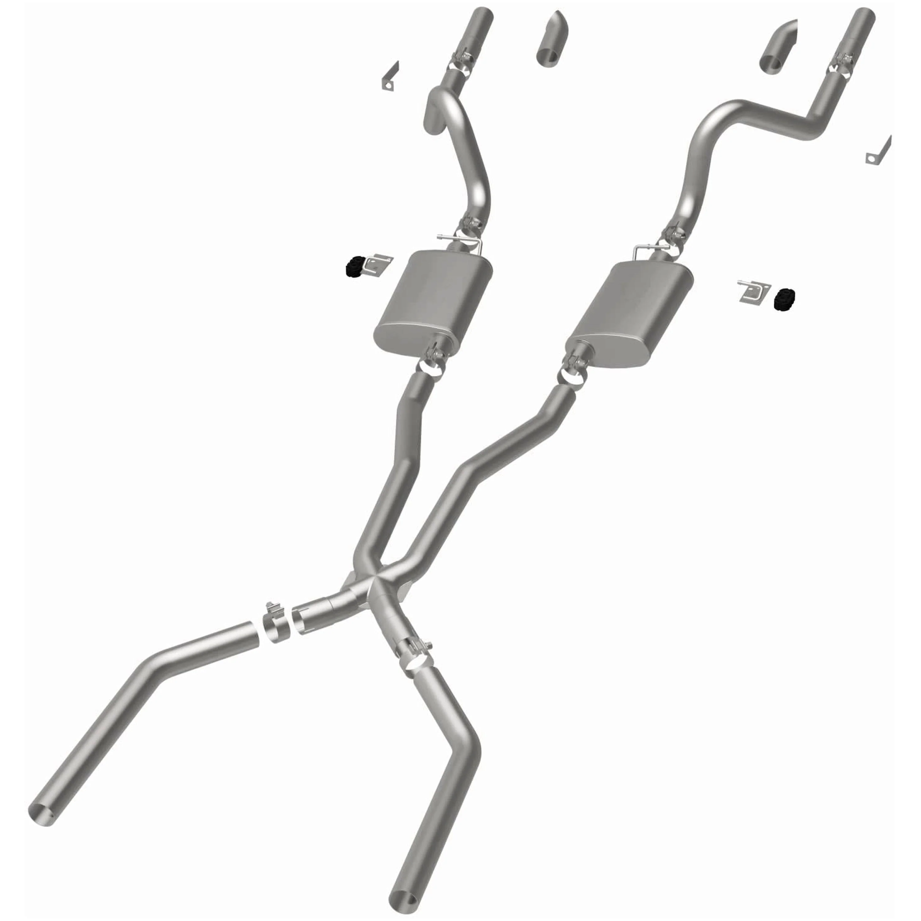 Crossmember-Back Street Exhaust for Mustang I6/V8 1967-70 | #15816 | MagnaFlow - Image 4