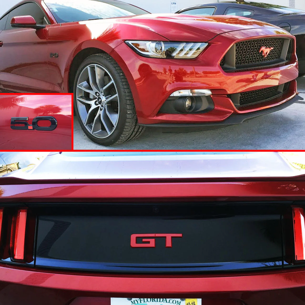 Rear GT Emblem (Platinum White) for Mustang 5.0L GT 2015-23 | #EM0005GTWPM | Ford - Image 2