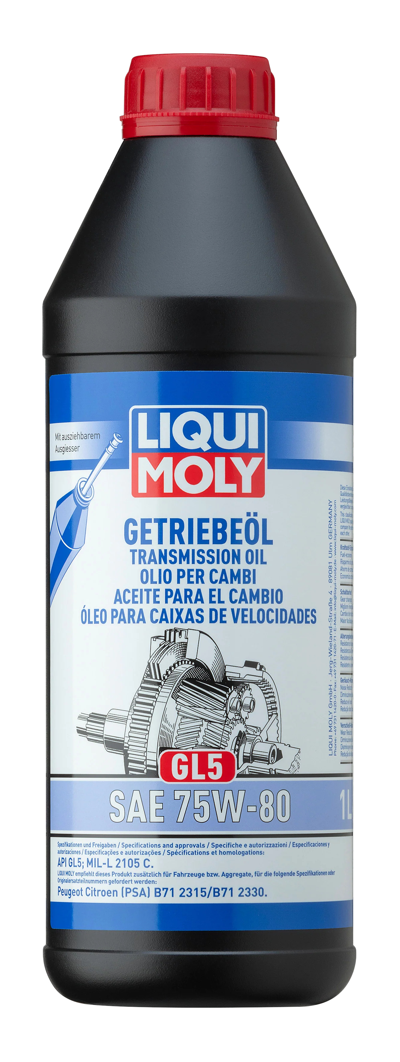 Gear Oil Gl5 75W-80 1ltr - 3658 | Liqui Moly