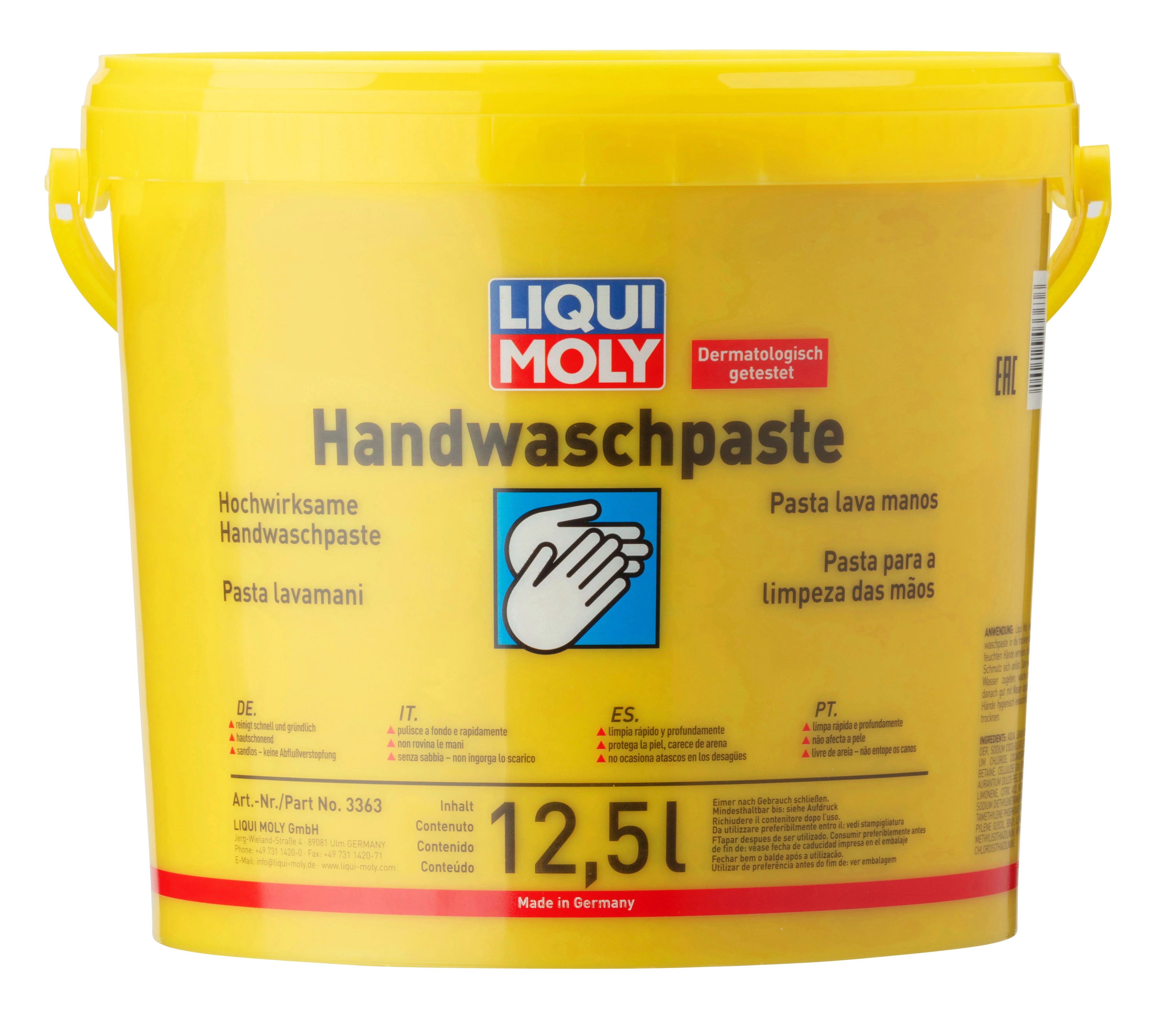 Hand Cleaning Paste 13ltr - 3363 | Liqui Moly