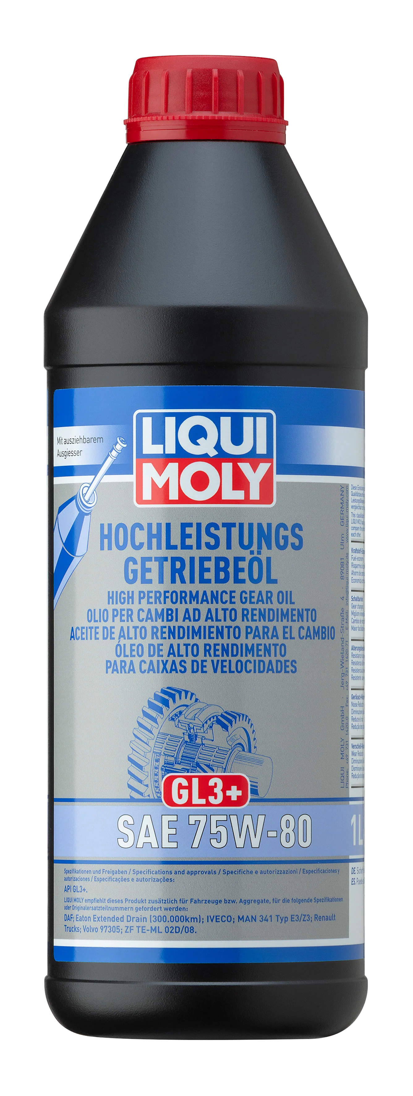 High Performance Gear Oil (Gl3+) SAE 75W-80 1ltr - 4427 | Liqui Moly