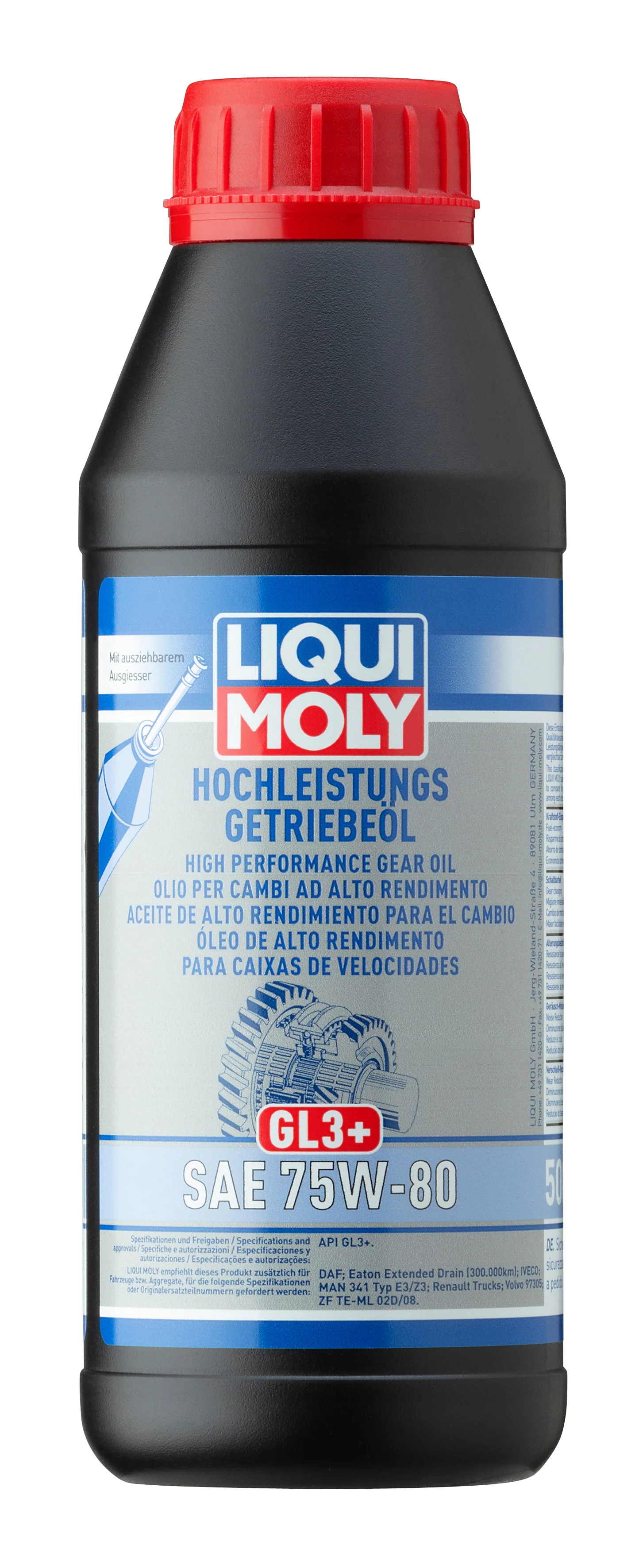 High Performance Gear Oil (Gl3+) SAE 75W-80 500ml - 4426 | Liqui Moly