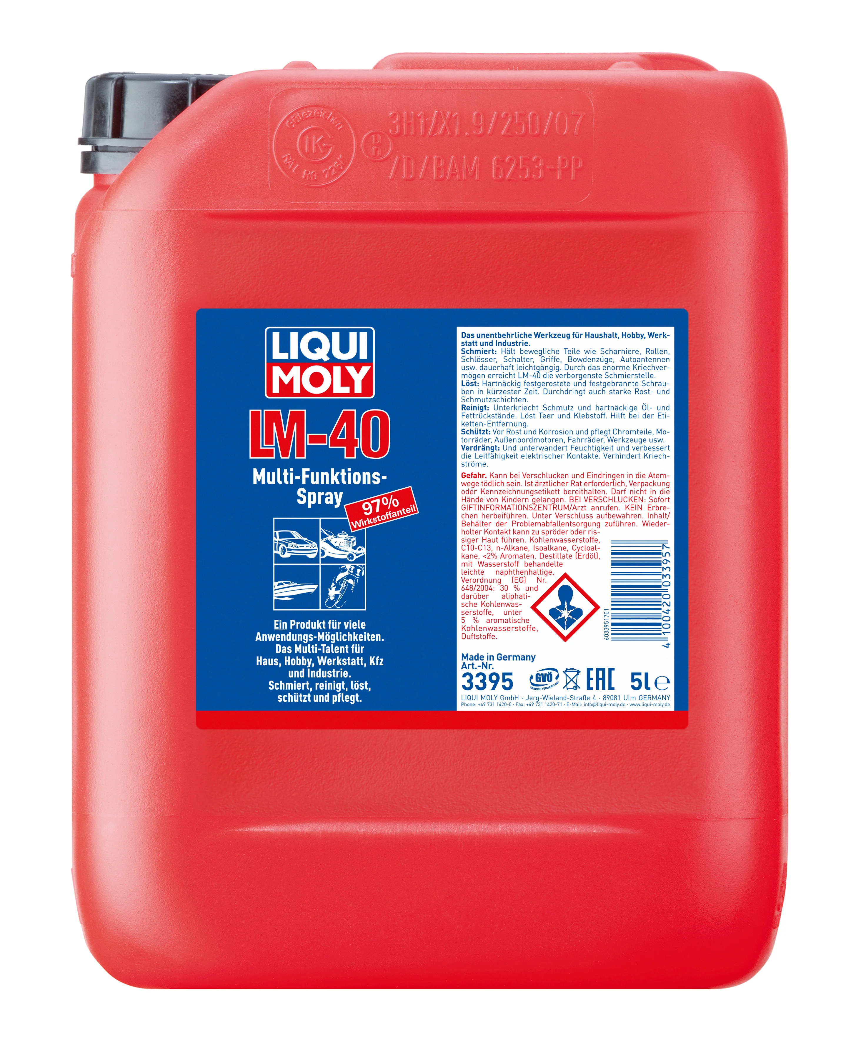 LM 40 Multi-Purpose Spray 5ltr - 3395 | Liqui Moly