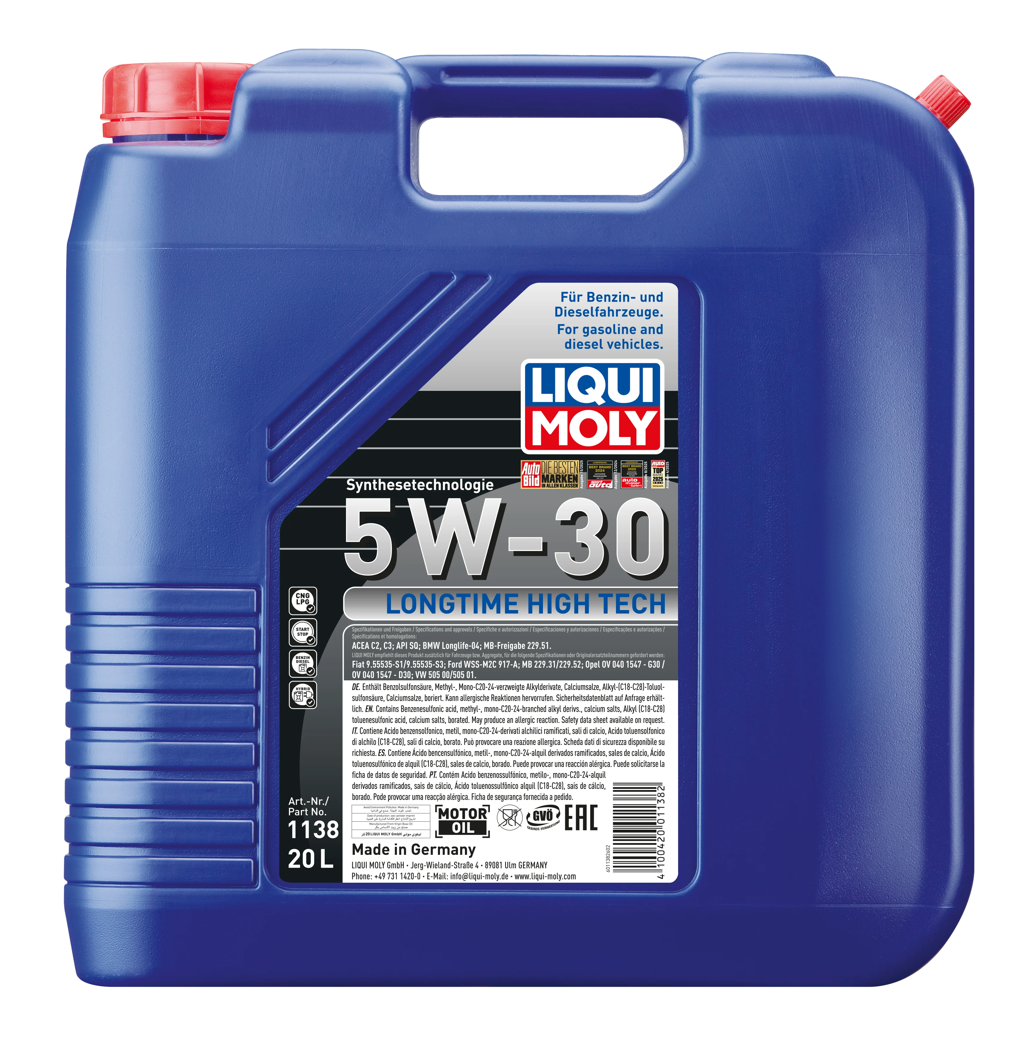 Longtime High TECh 5W-30 20ltr - 1138 | Liqui Moly