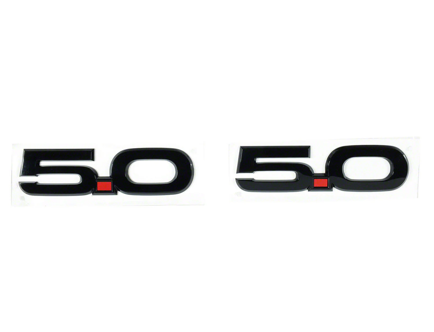 Gloss Black 5.0 Wing Emblems (Pair) for Mustang GT 2015-23 | M-1447-M50AB | Ford Performance