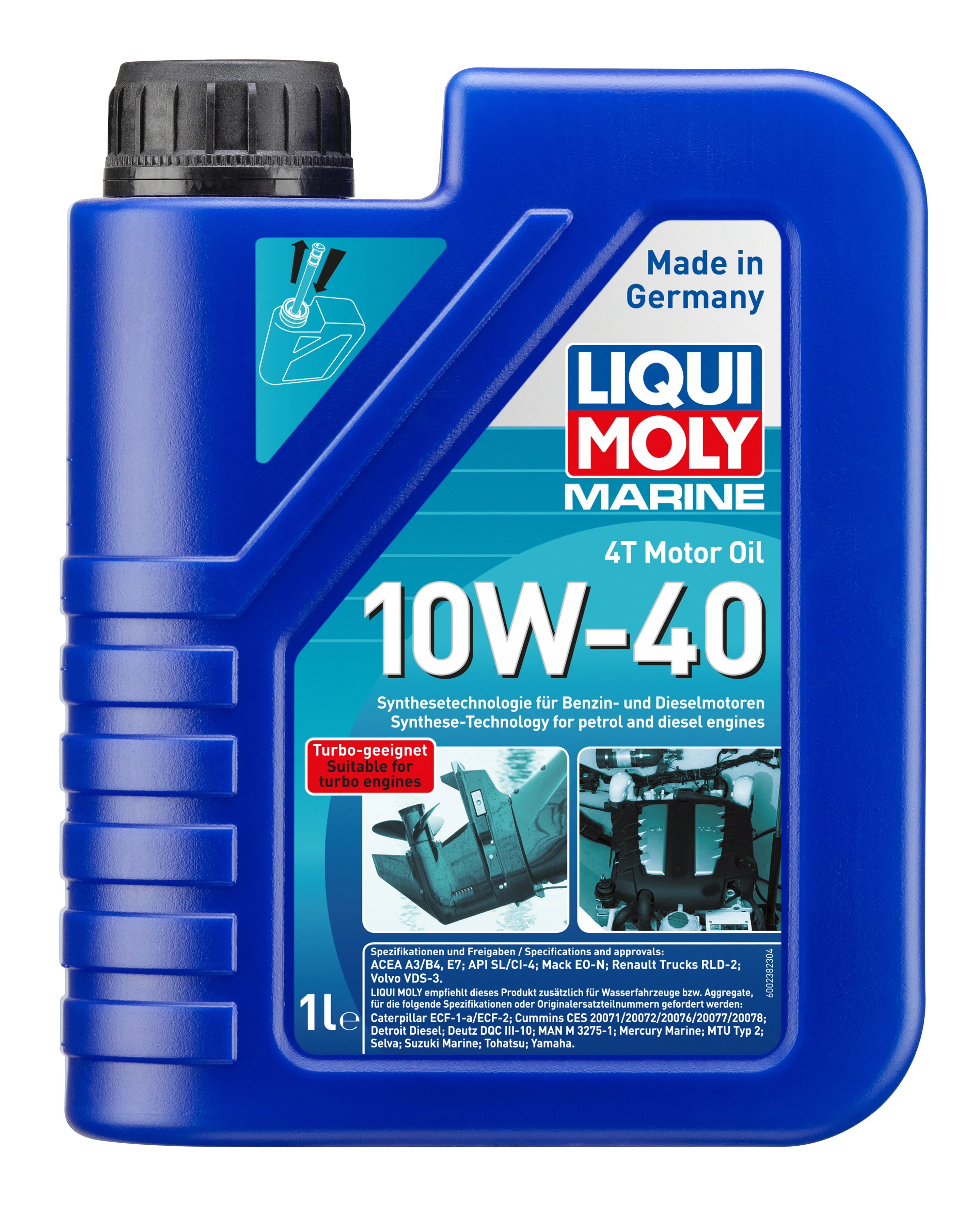 Marine 4T Motor Oil 10W-40 1ltr - 25012 | Liqui Moly