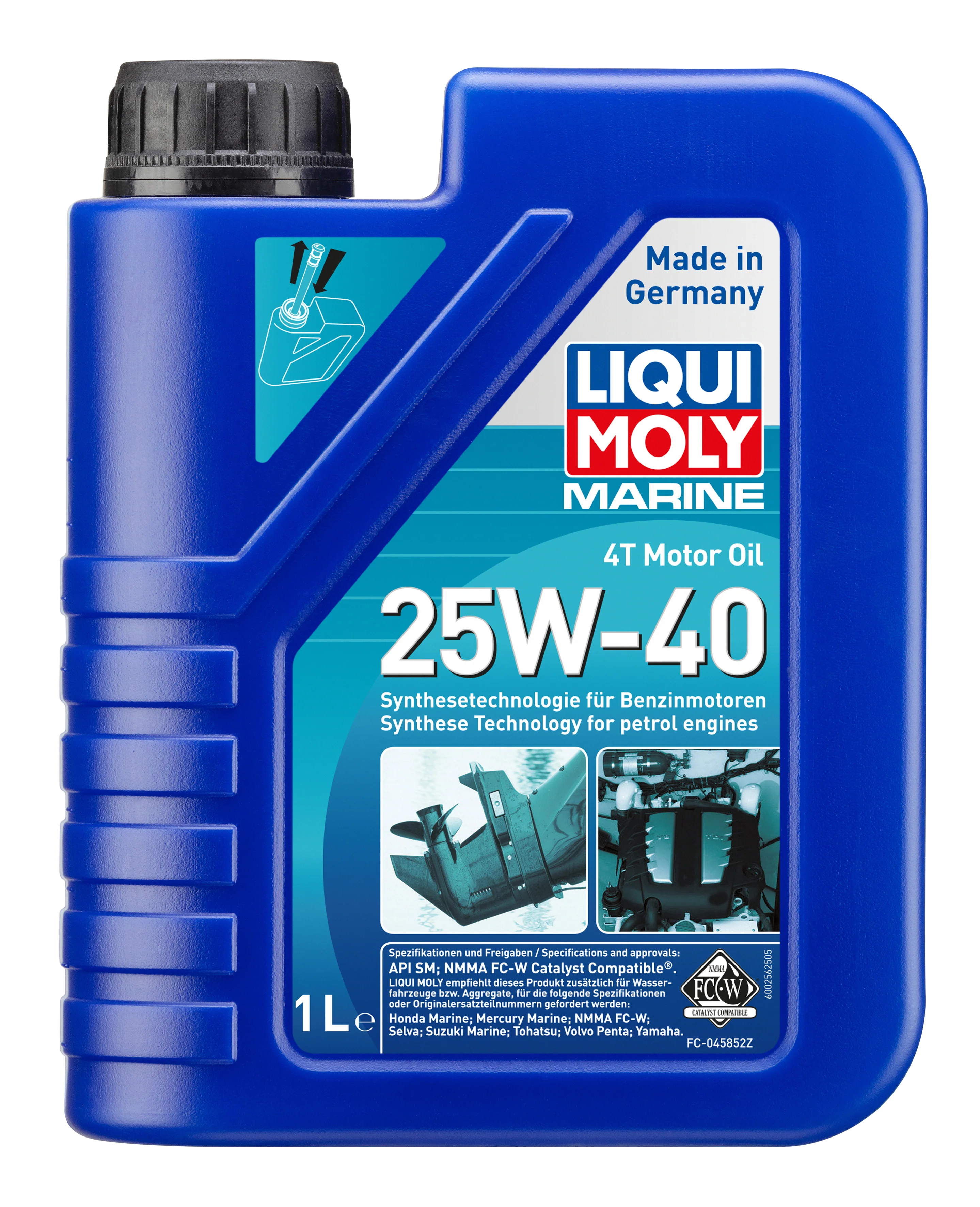 Marine 4T Motor Oil 25W-40 1ltr - 25026 | Liqui Moly