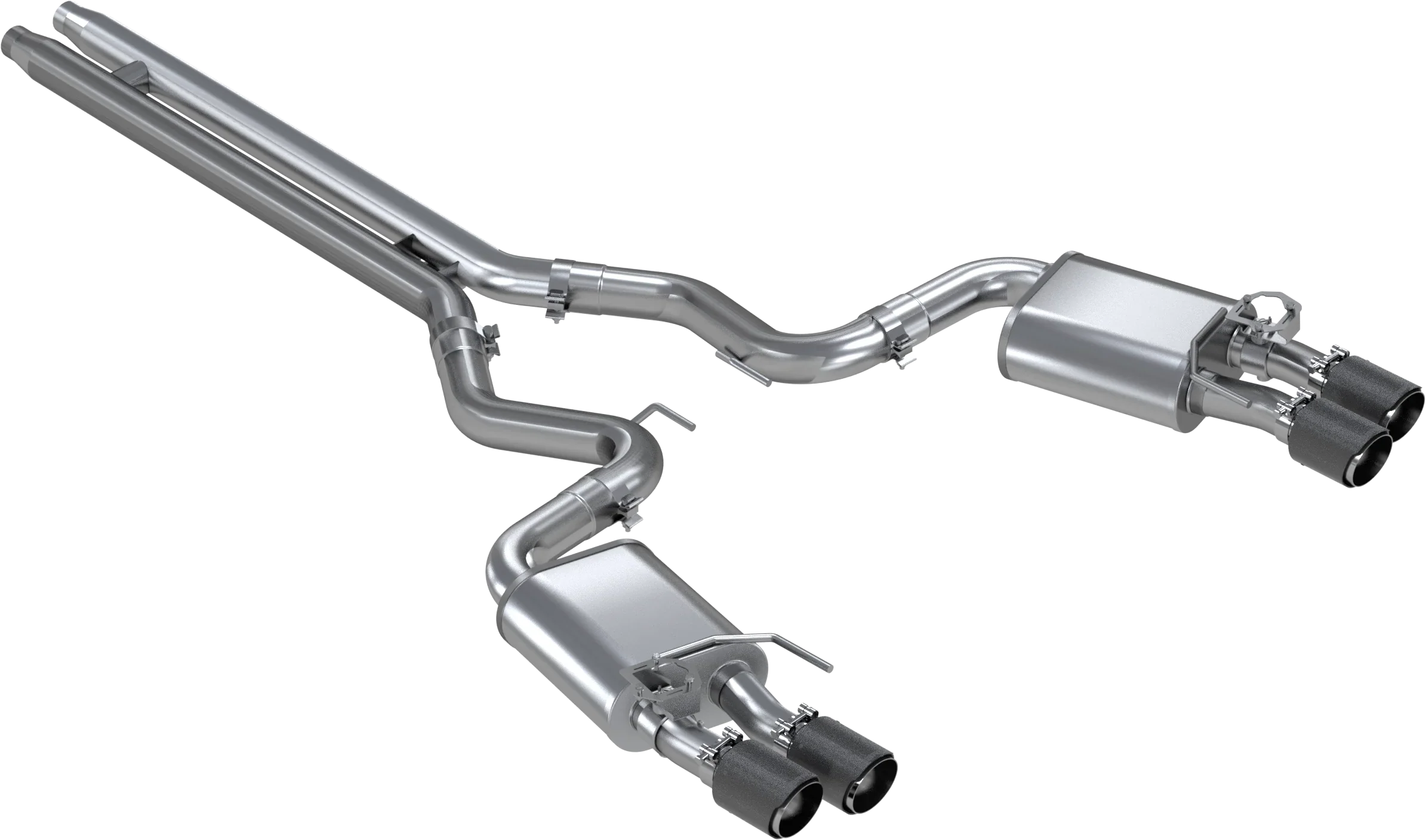 Armor Pro Active 3" Cat-Back Exhaust (Carbon Fibre Tips) for Mustang 5.0L GT 2018-23 | #S72093CF | MBRP