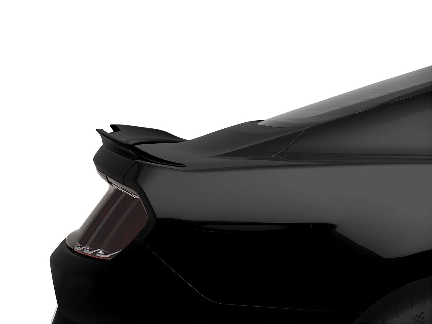 Foose Rear Spoiler (Gloss Black) for Mustang 2015-23 | #387385-G1 | MMD - Image 2