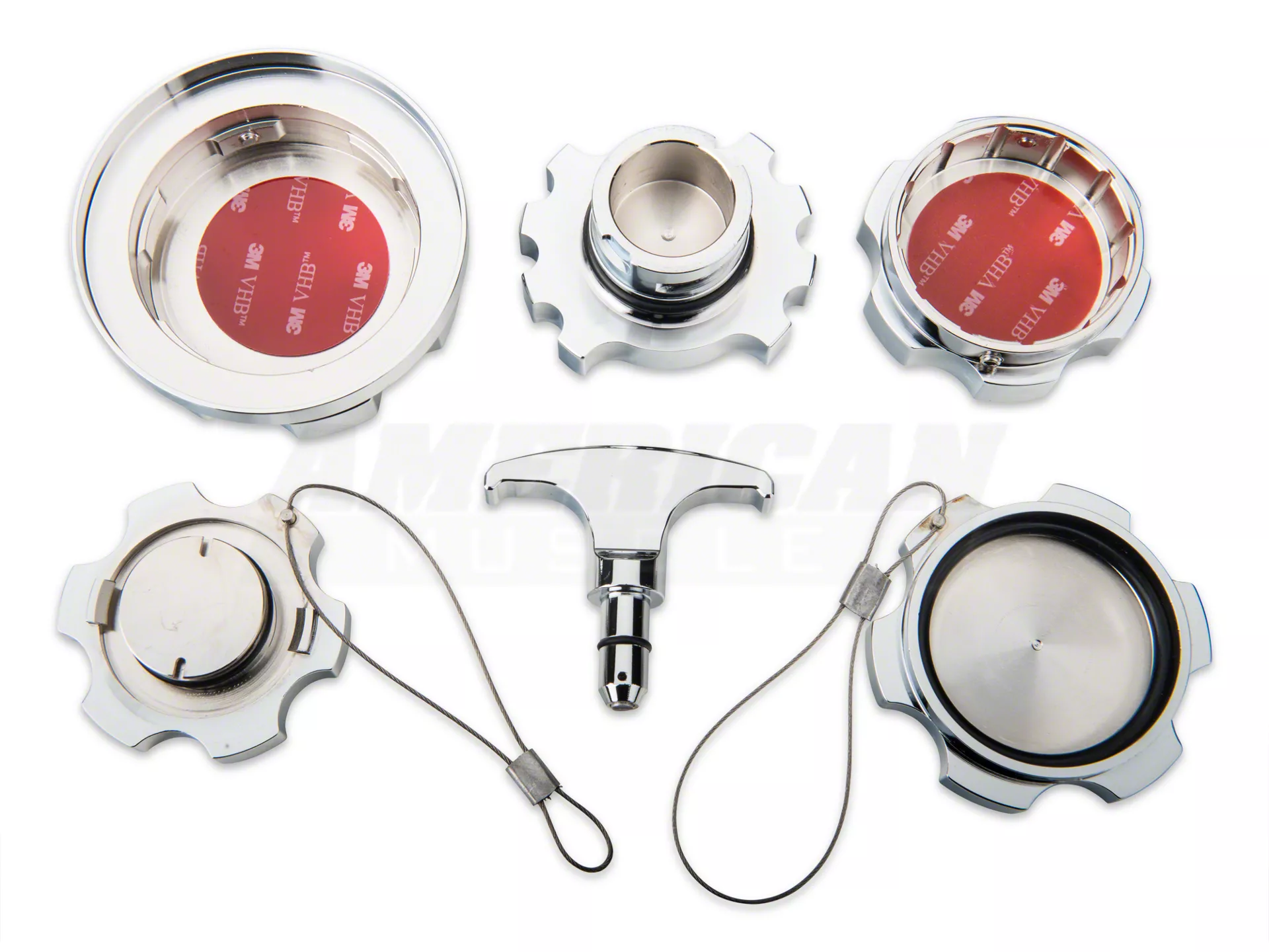 Underhood Dress-Up Kit (Chrome) for Mustang 4.6L GT 2005-09 | #41068 | Modern Billet - Image 2