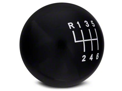 6-Speed Retro Style Shift Knob (Black/White) for Mustang 2011-14 | #41214/15 | Modern Billet - Image 2