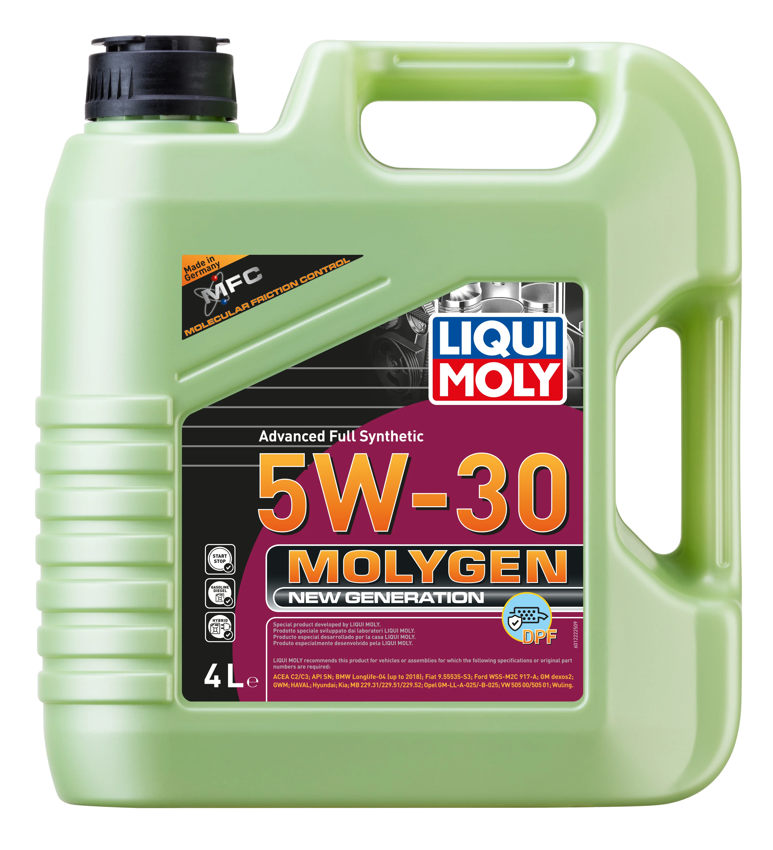 Molygen New Generation 5W-30 DPF 4ltr - 21225 | Liqui Moly