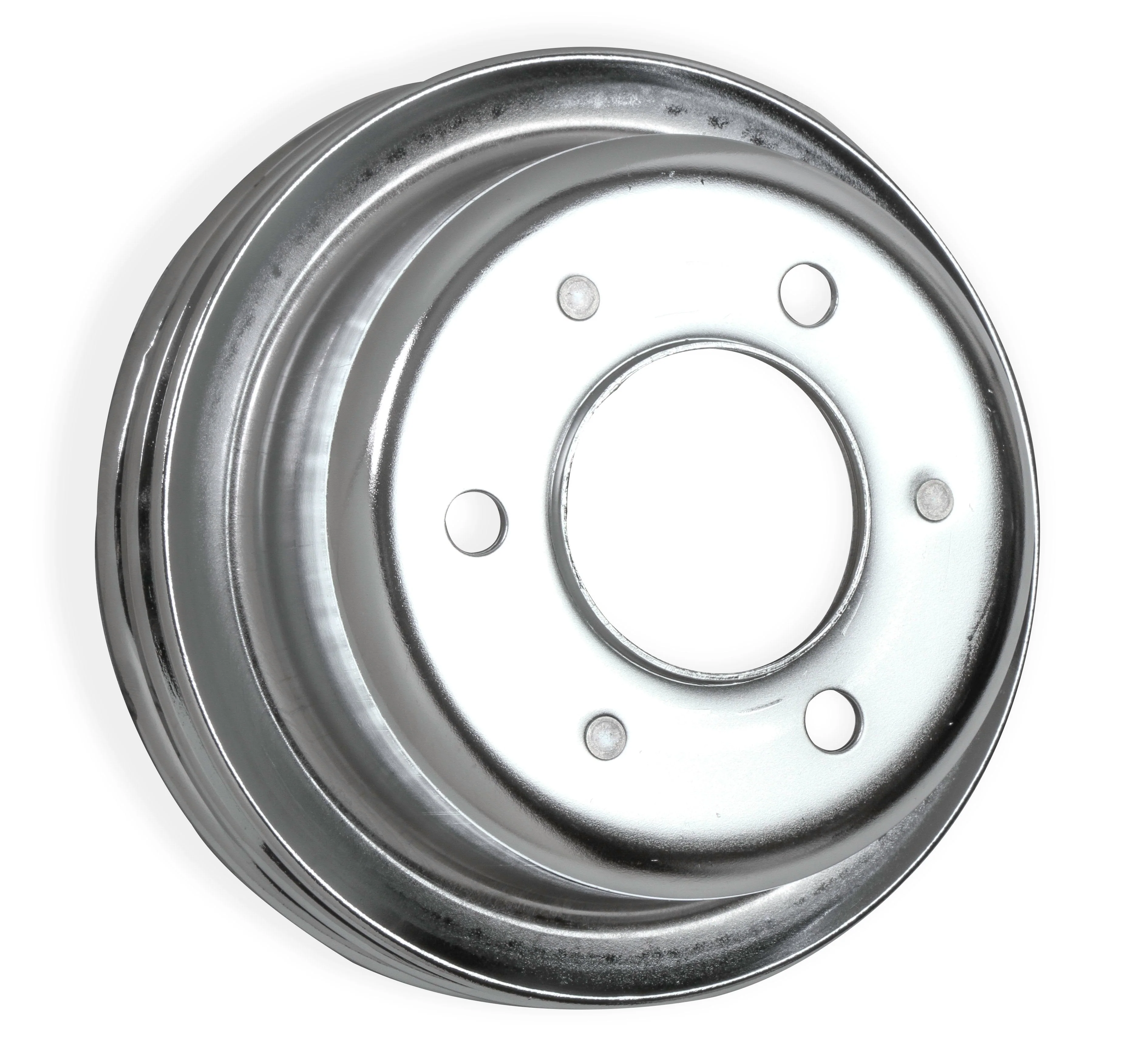 Chrome Crankshaft Pulley - Double Groove for Mustang 1965-68 289/302 | #8830MRG | Mr. Gasket - Image 3
