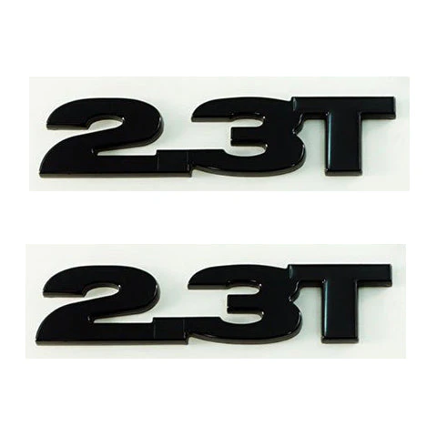 2.3T Wing Emblem (Pair) (Matte Black/Black) for Mustang EcoBoost 2015-22 | #3668-104 | UPR