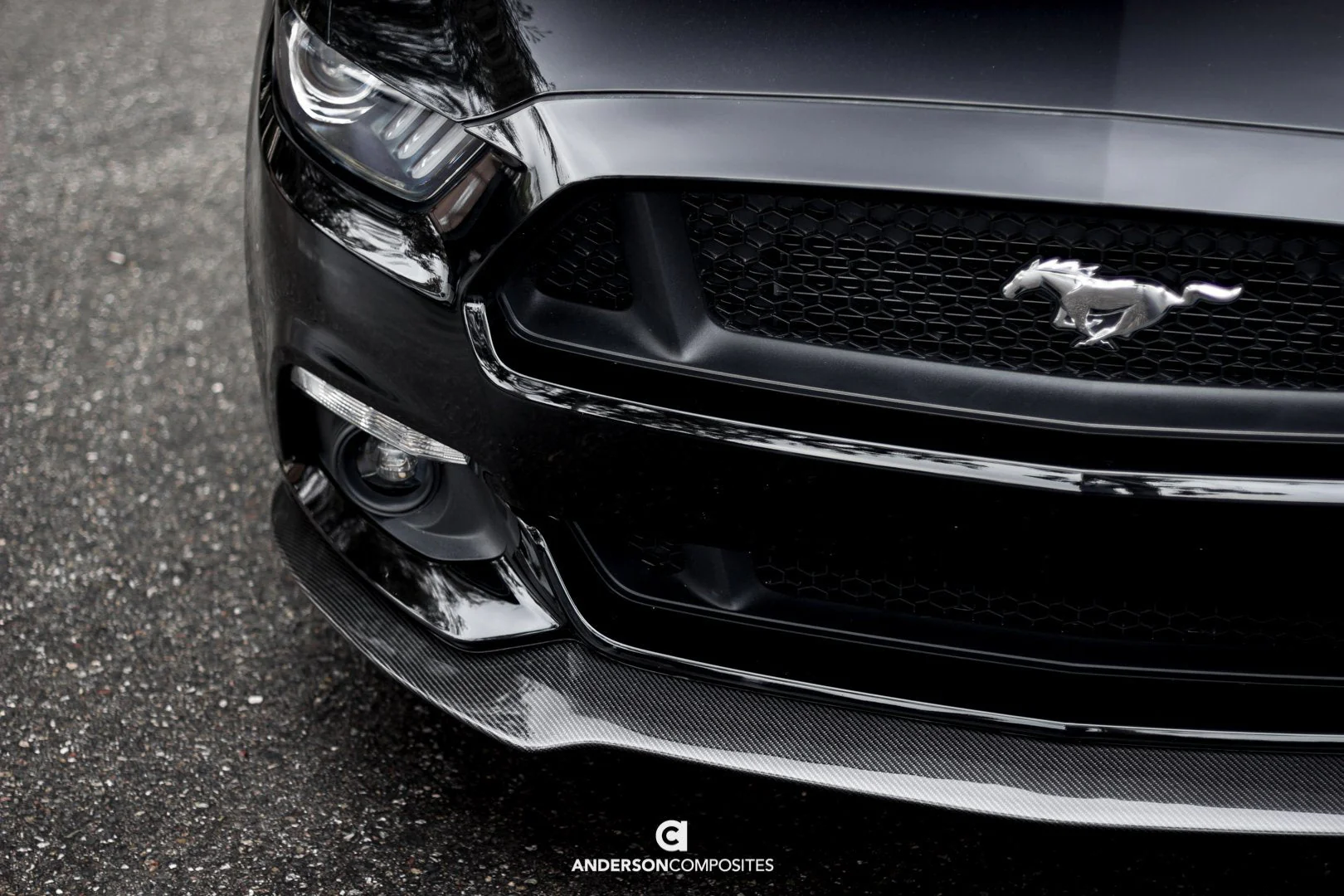 Front Chin Splitter Type-AC (Carbon Fibre) for Mustang 2015-17 | #AC-FL15FDMU-AC | Anderson Composites - Image 6