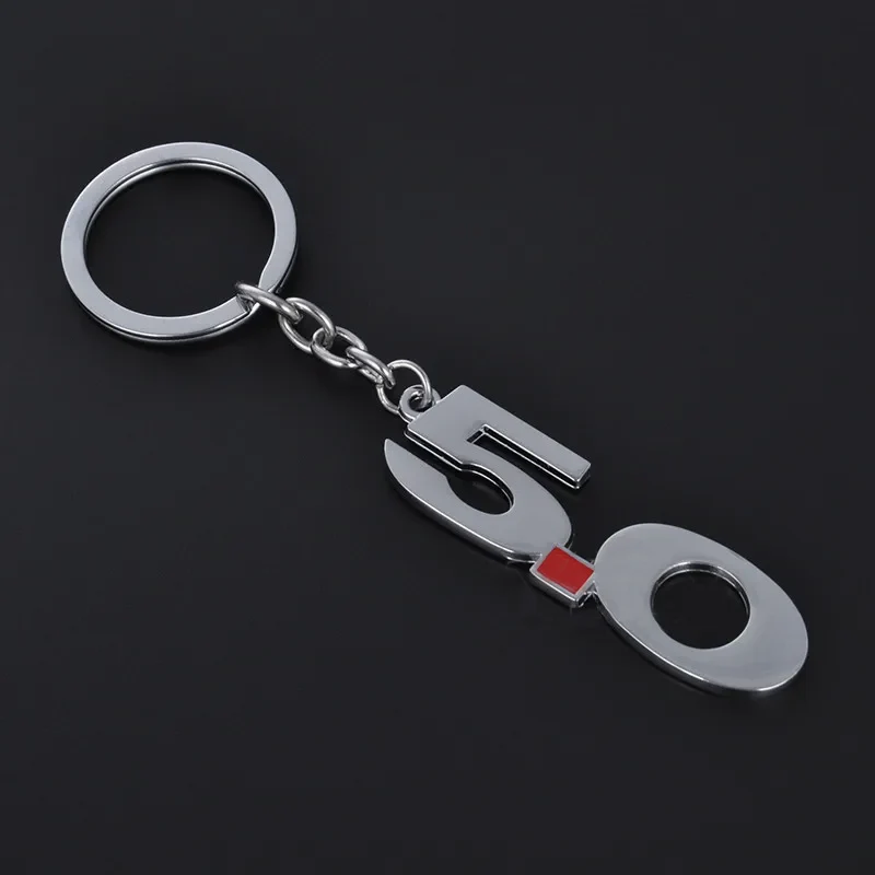 Mustang GT 5.0 Wing Emblem Keyring Chrome | #NEM50KEY