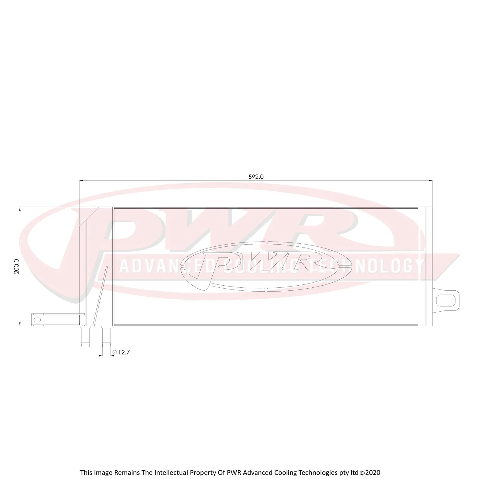 Elite Series Trans Oil Cooler Kit - 32mm for Ford Mustang GT 2015-23 | PWO96546-002 | PWR - Image 5