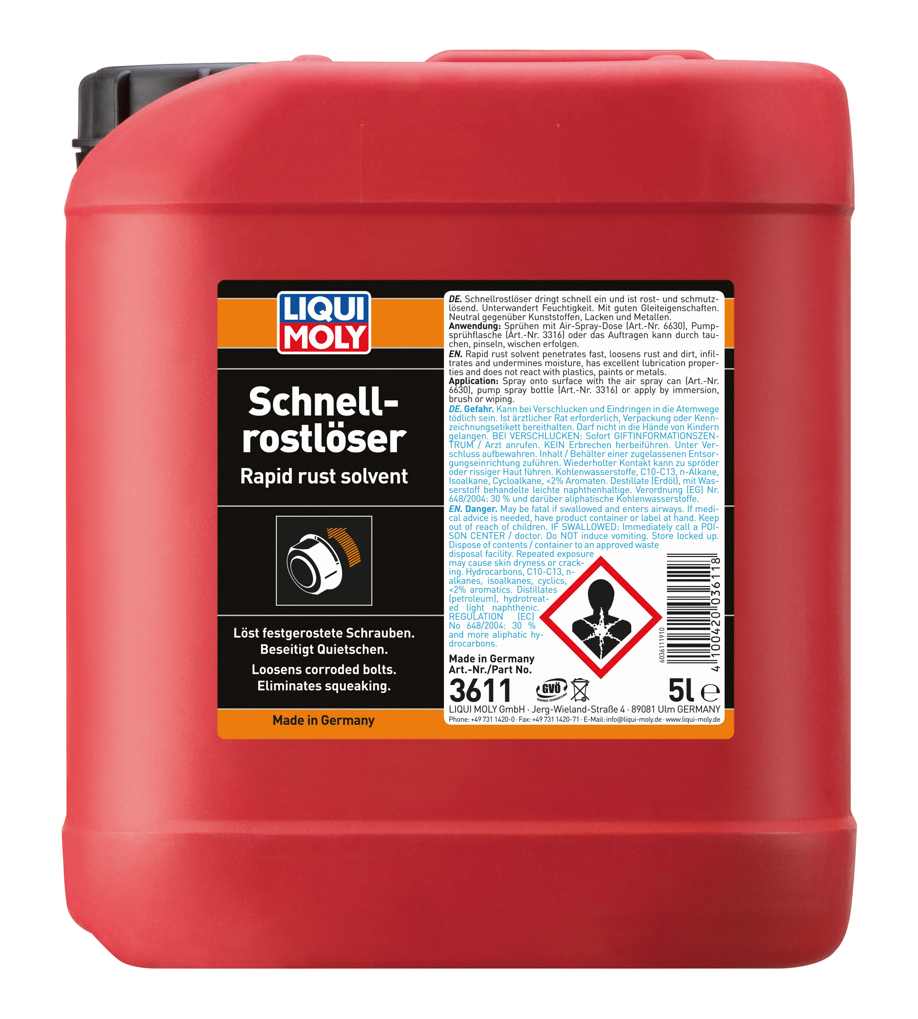 Rapid Rust Solvent 5L - 3611 | Liqui Moly