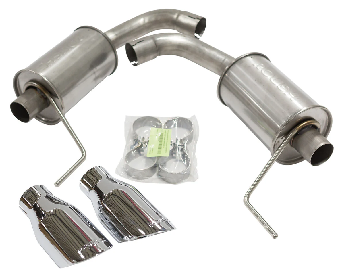 Axle-Back Exhaust (Chrome) for Mustang 5.0L GT 2015-17 | #421834 | Roush