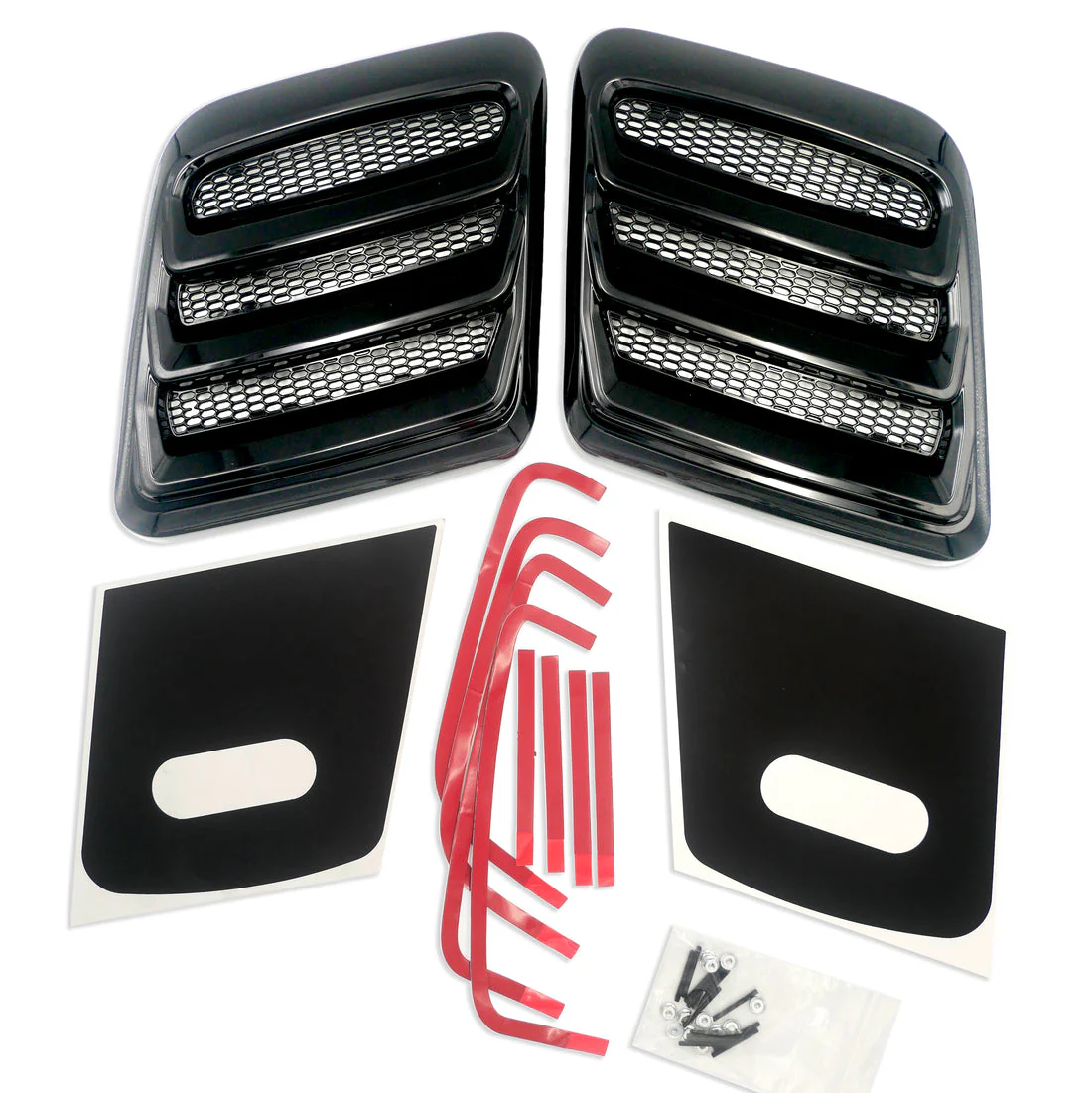 Hood Heat Extractors (Gloss Black) for Mustang 2018-23 | #422325 | Roush - Image 4