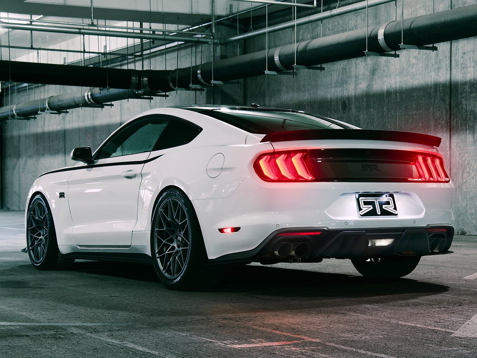 Rear Diffuser (Black) for Mustang 5.0L GT 2018-23 | #403279 | RTR - Image 2