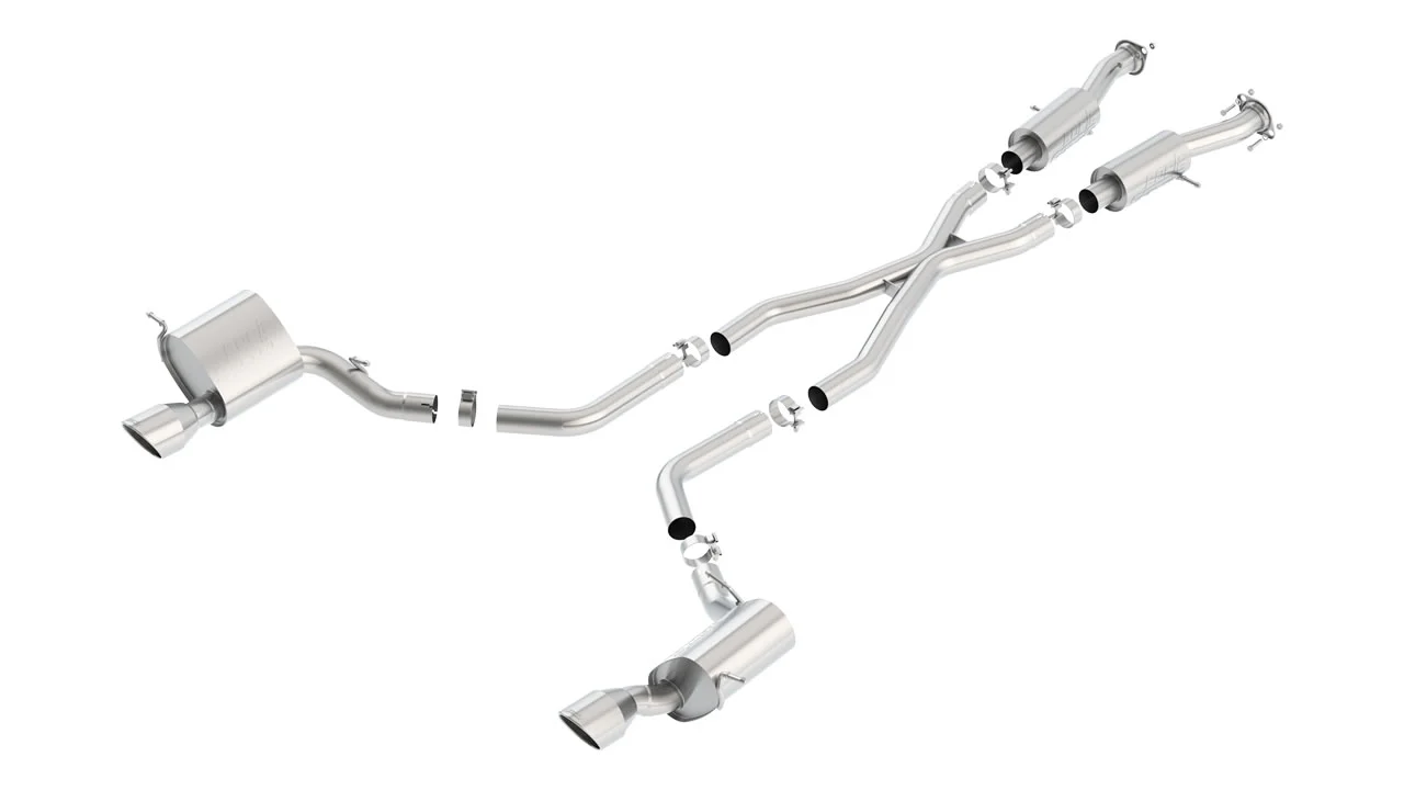 S-Type Cat-Back Exhaust for Grand Cherokee SRT 6.4L 2015-21 | #140632 | Borla