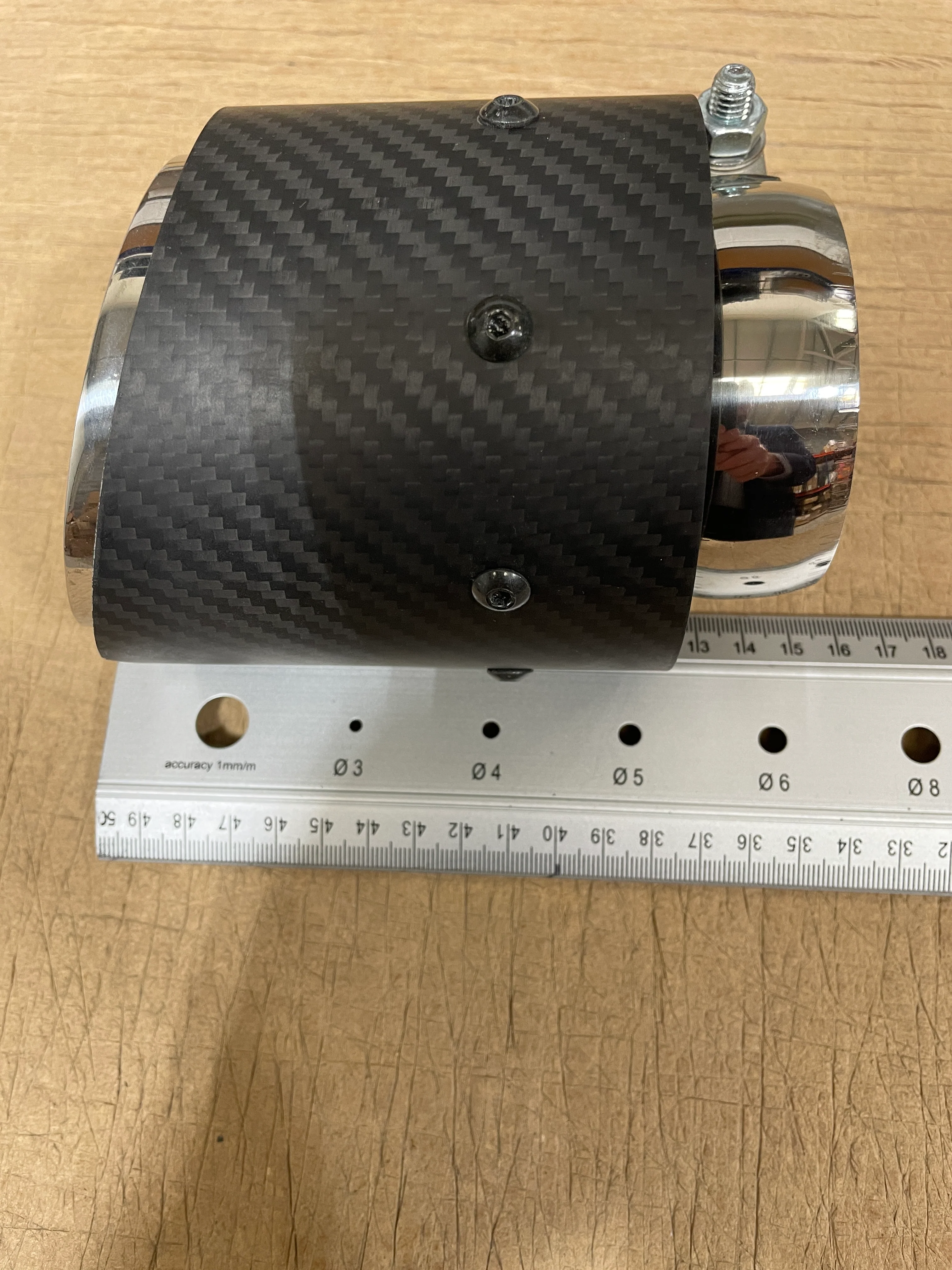 Porsche Fabspeed Carbon Fibre Deluxe Quad Style Tips Scratch & Dent #SDFSTIPSCF4 - Image 12
