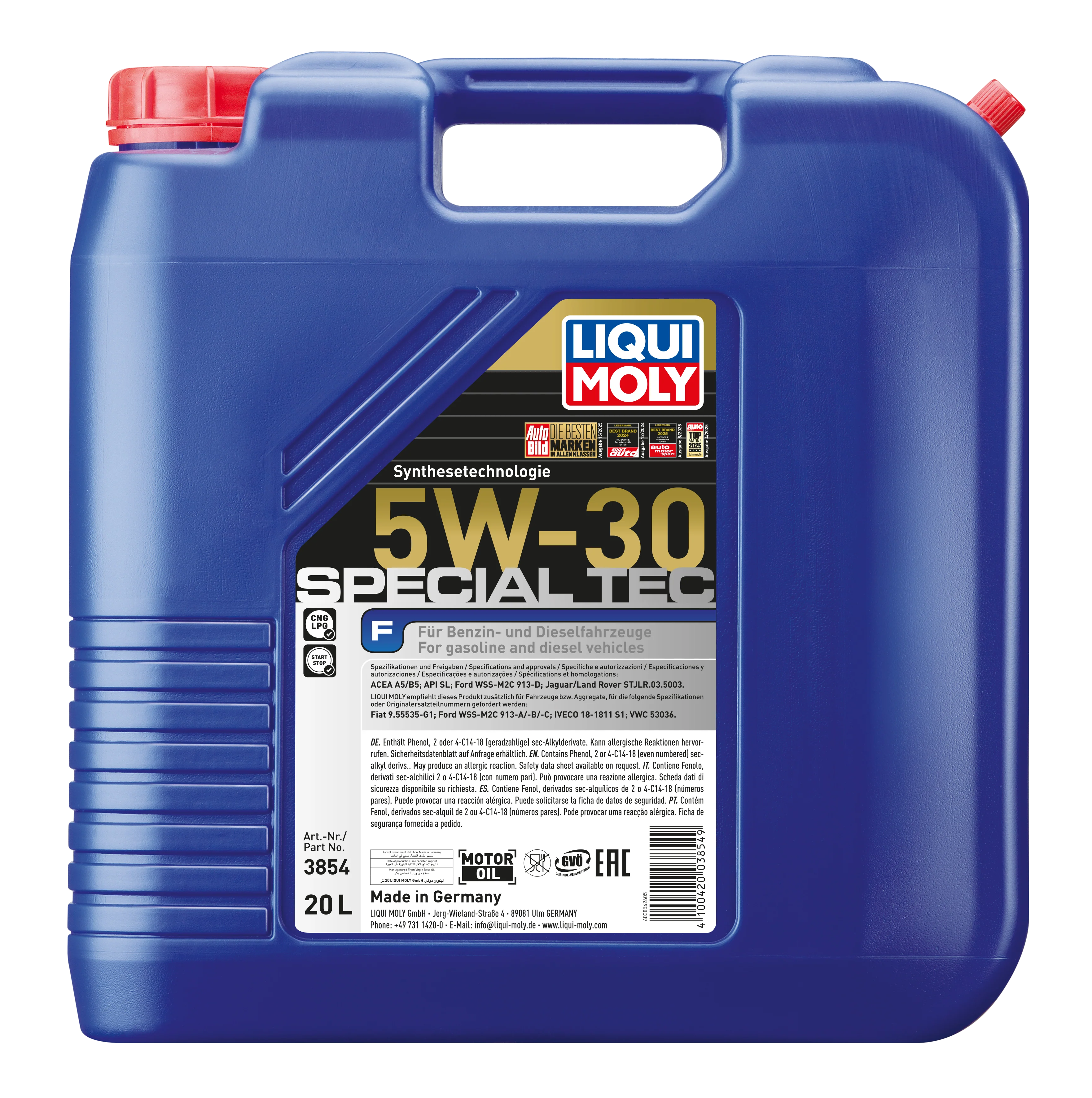 Special TEC F 5W-30 20ltr - 3854 | Liqui Moly