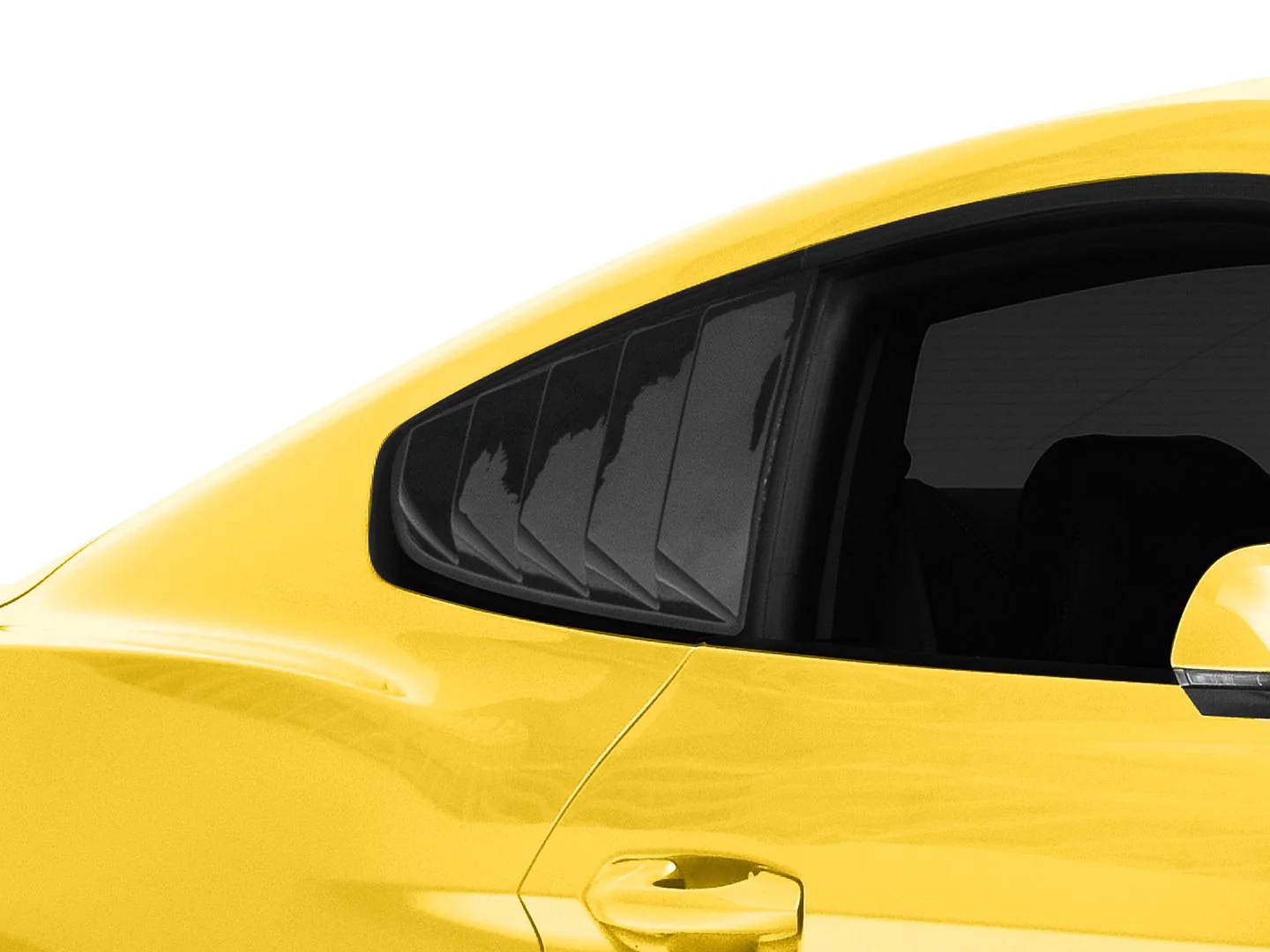 Vintage Quarter Window Louvres (Gloss Black) for Mustang 2015-23 | #403361 | SpeedForm - Image 2