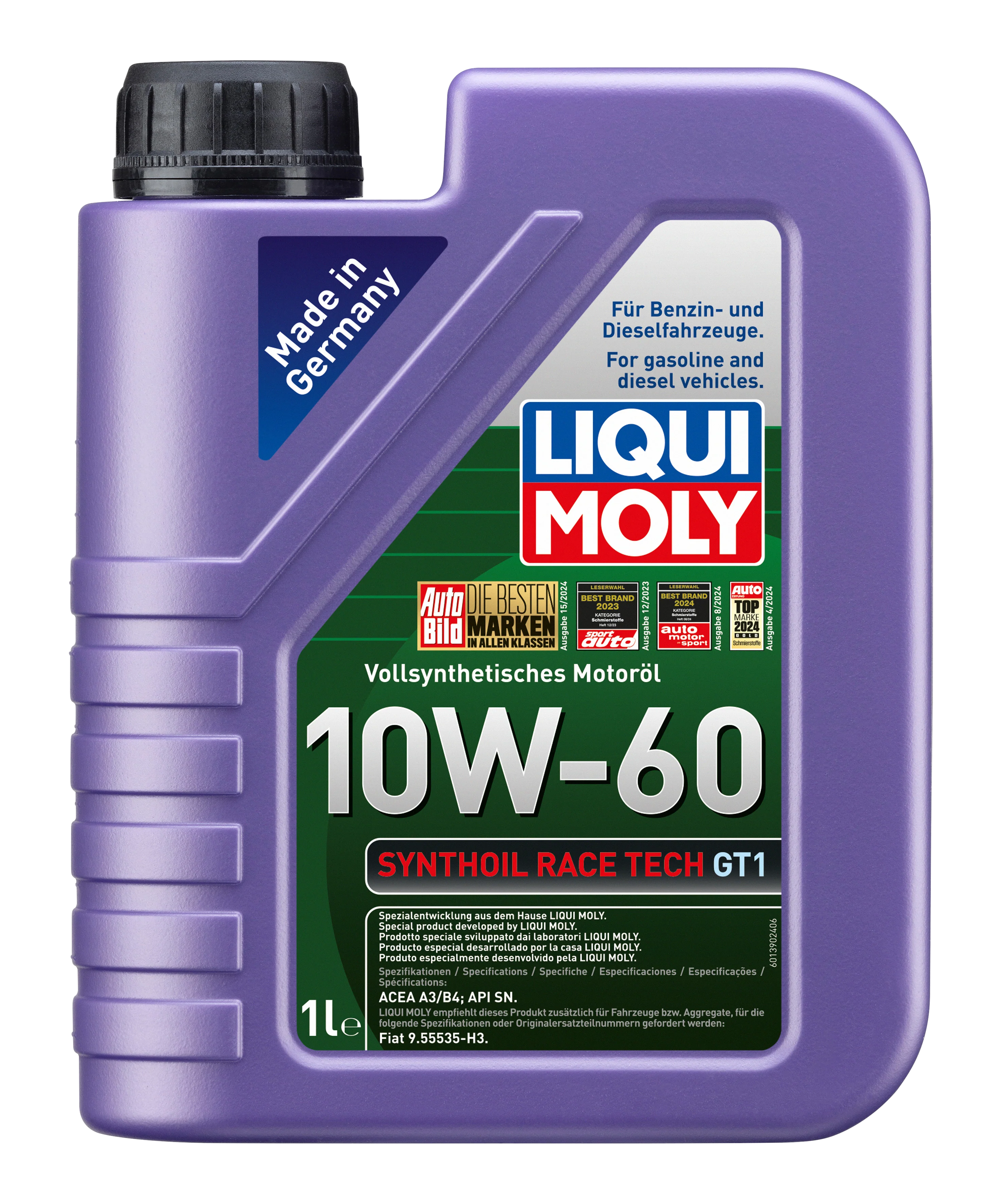 Synthoil Race Tech GT1 10W-60 1LTR & 5ltr for Classic Porsche - 8908/9 | Liqui Moly - Image 2