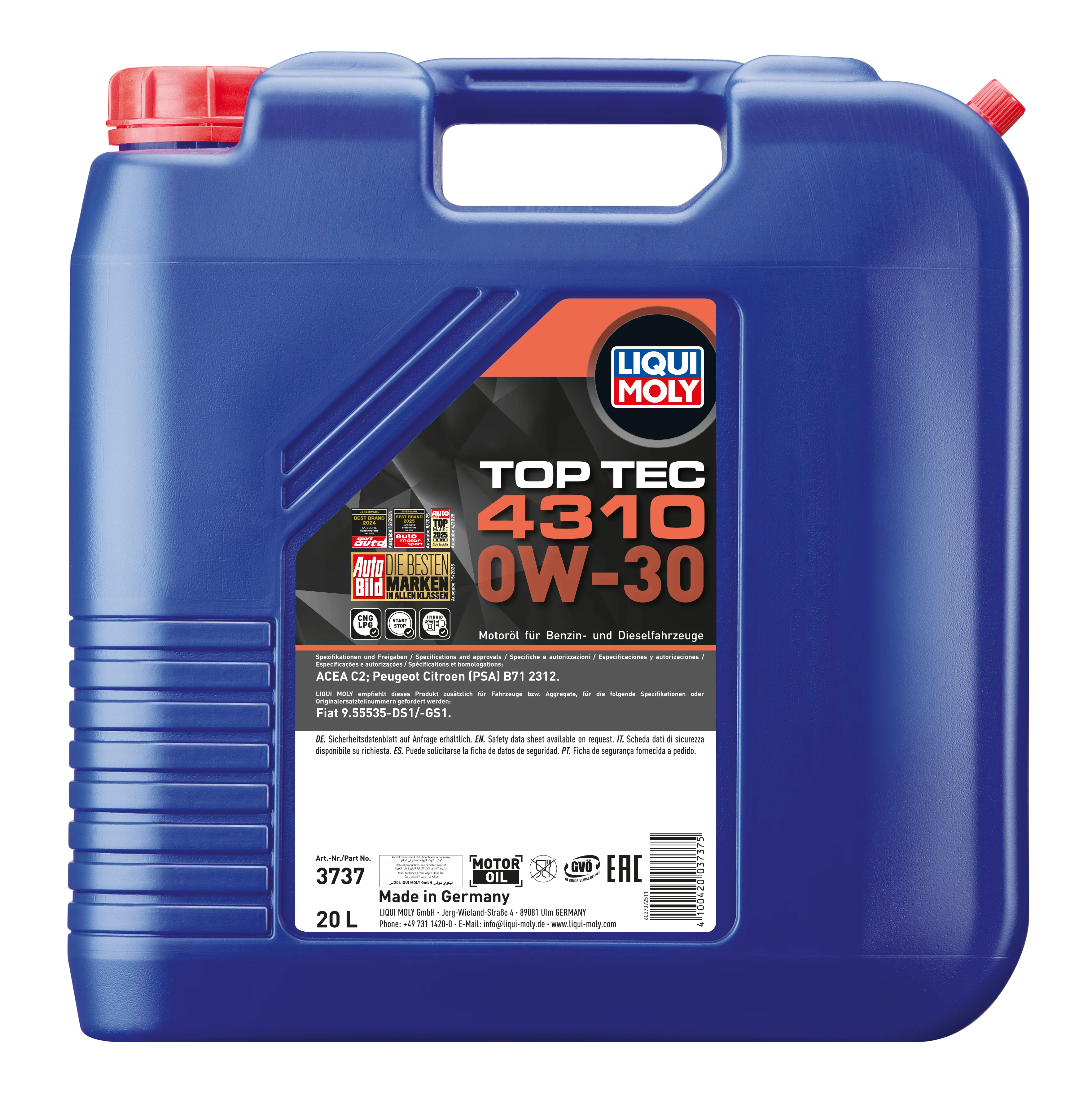 Top TEC 4310 0W-30 - 3737 | Liqui Moly