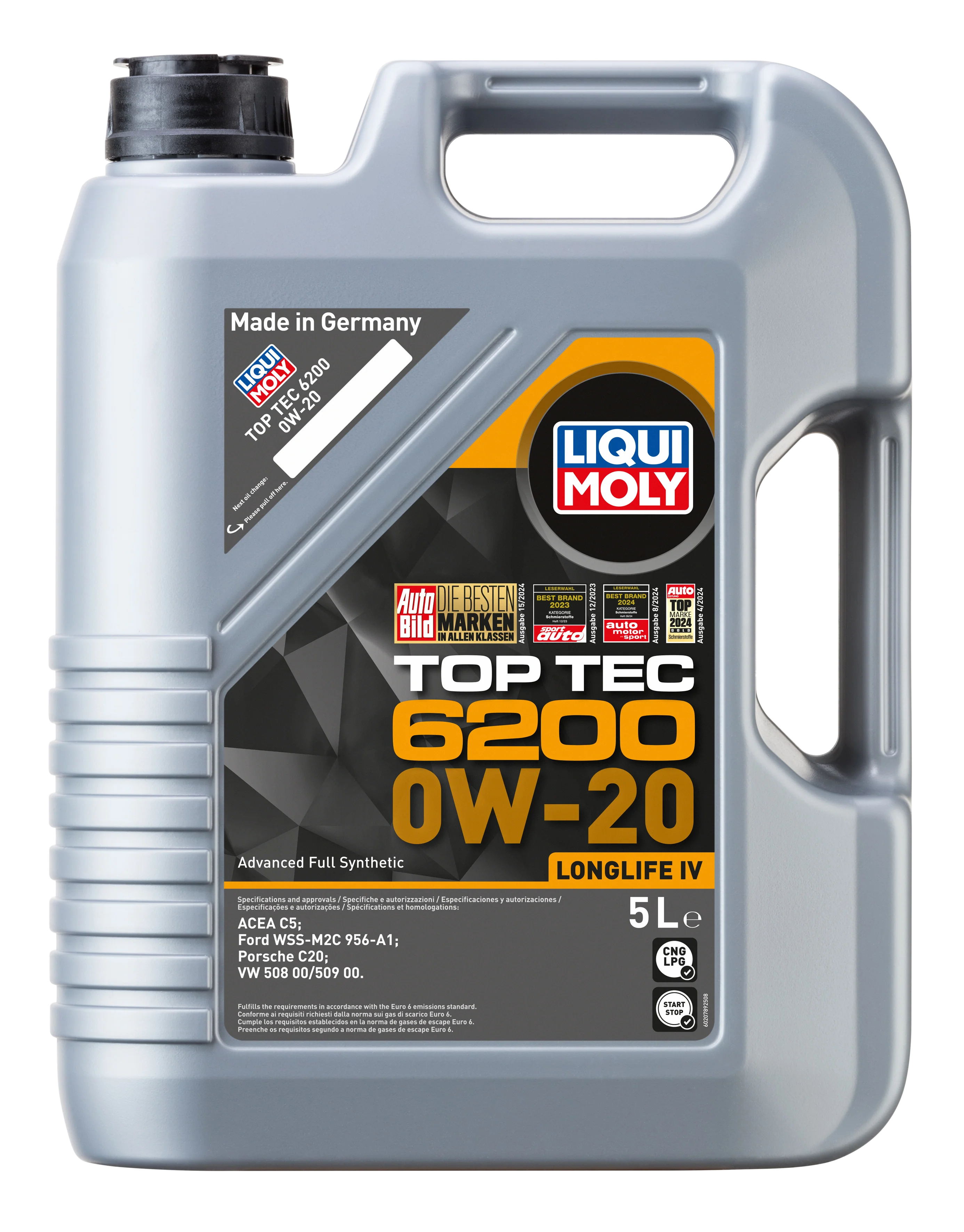 Top TEC 6200 0W-20 5ltr - 20789 | Liqui Moly
