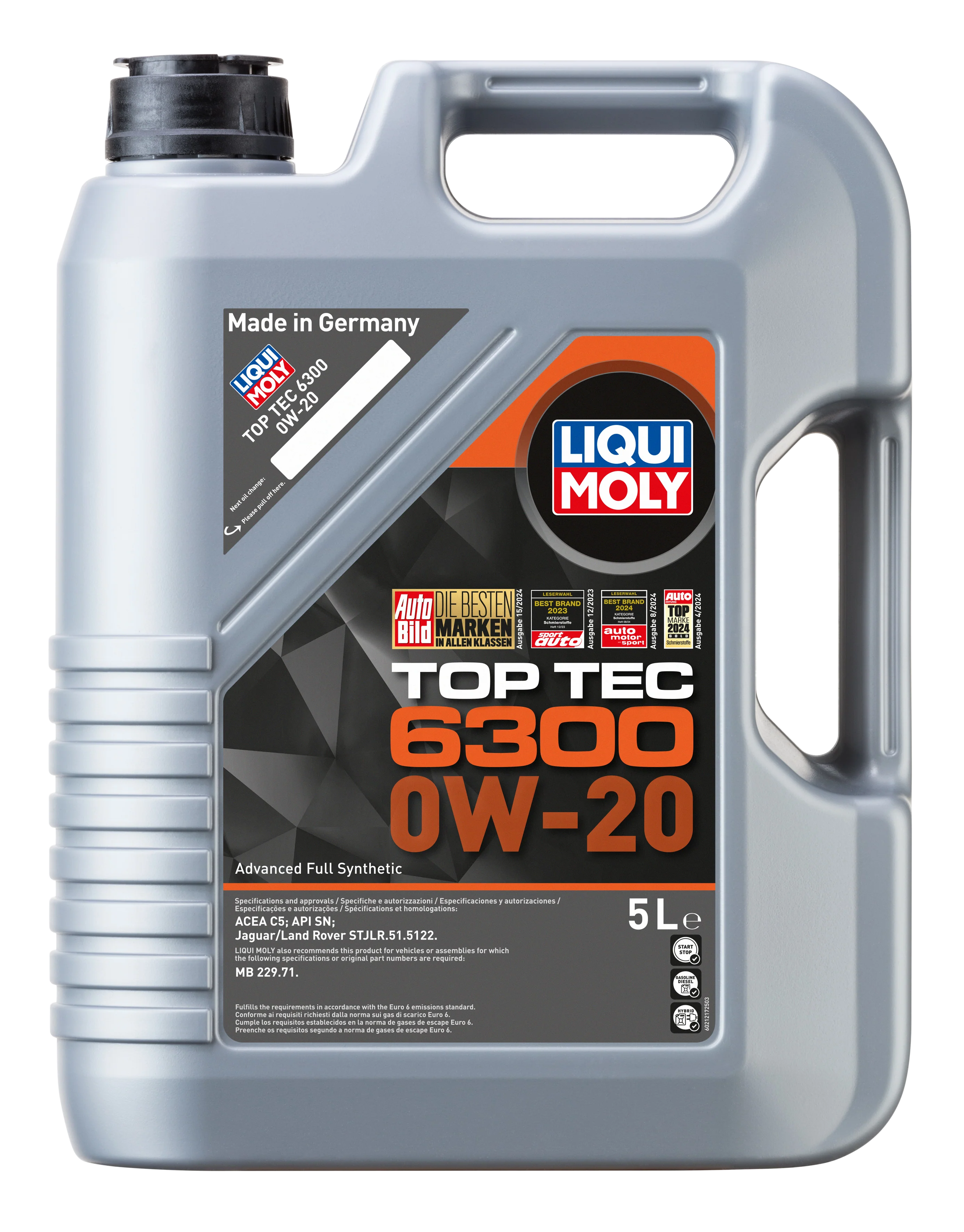 Top TEC 6300 0W-20 5ltr - 21217 | Liqui Moly