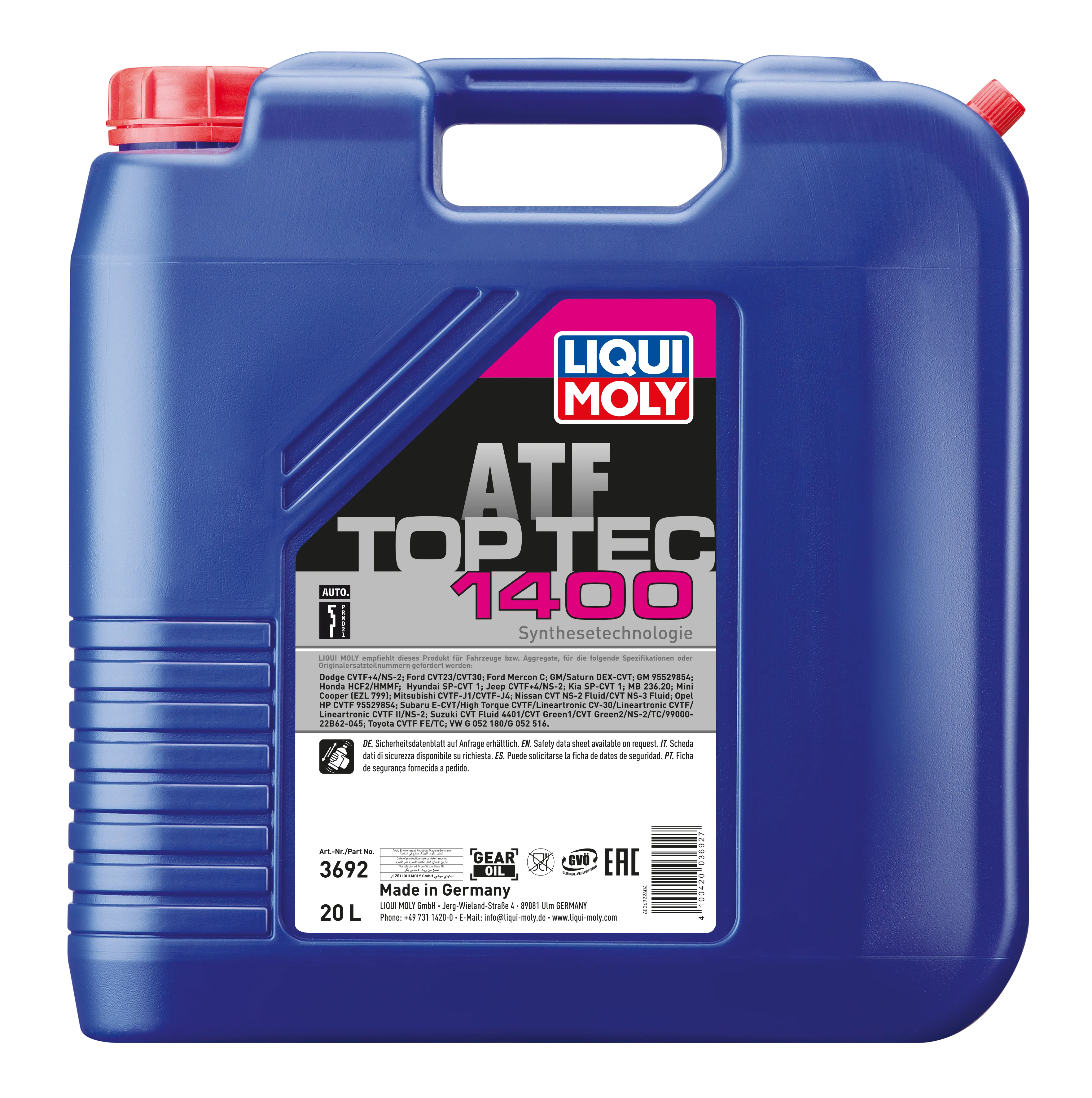 Top TEC ATF 1400 20ltr - 3692 | Liqui Moly