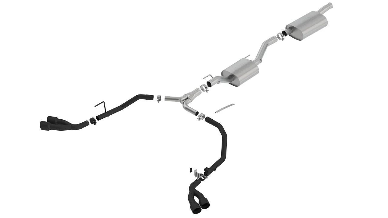 Touring Cat-Back Exhaust for Jeep Gladiator 3.6L 2020+ | #140814CB | Borla