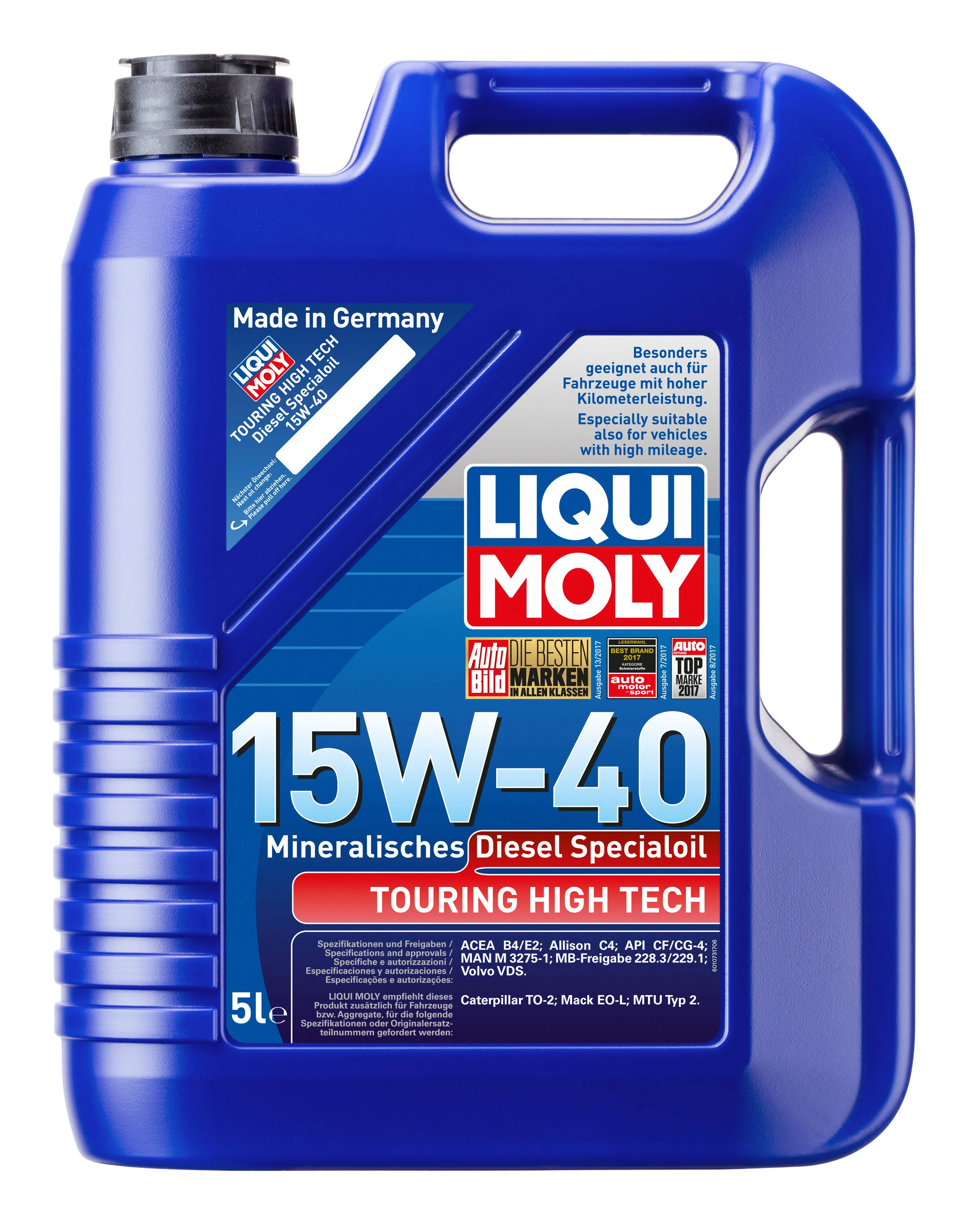 Touring High TECh Diesel Special Oil 15W-40 5ltr - 1864 | Liqui Moly