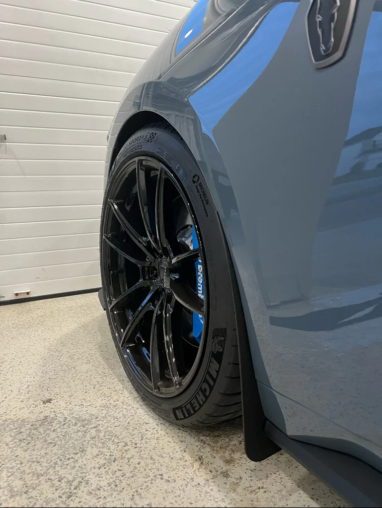 Deluxe Front & Rear Rock Guards (Textured Black) for Mustang 2024+ | #03157804 | ZL1 Addons